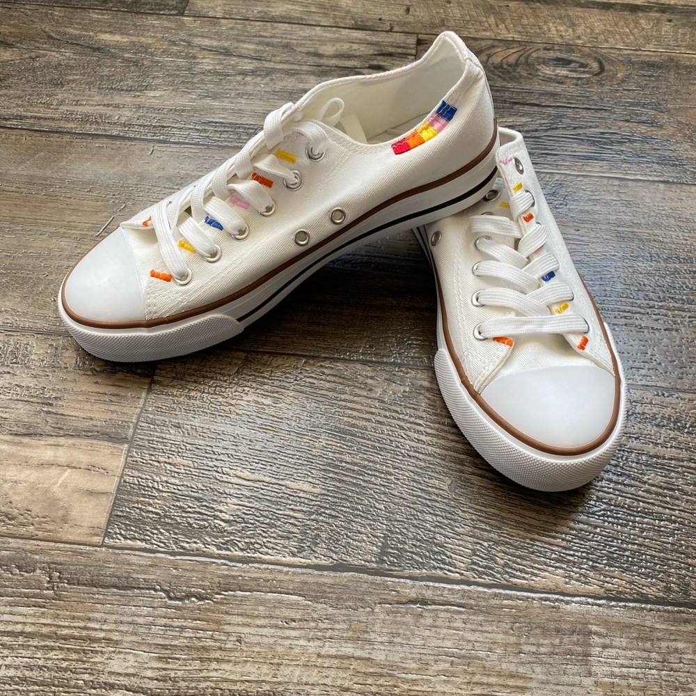 Brand New White Canvas Shoes